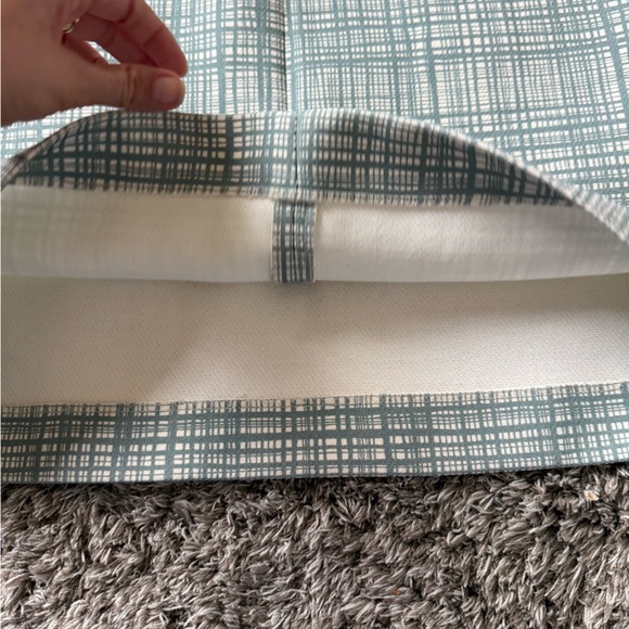 Tory Burch “79720” Jacquard Pencil Skirt → Teal/Ivory Grid Size 6 - Picture 14 of 14